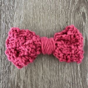 Handmade Berry Pink Hair Bow